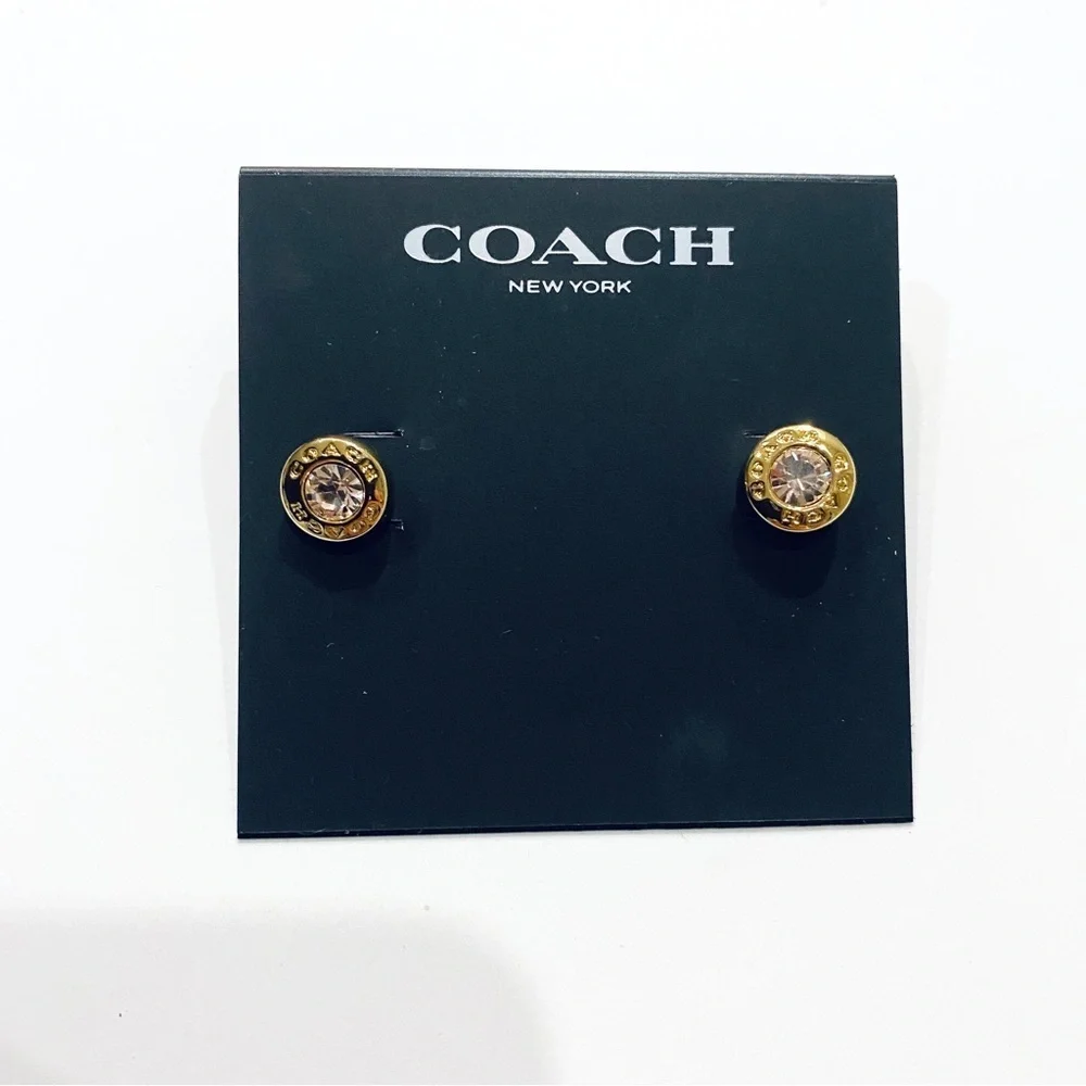 Coach stud earrings